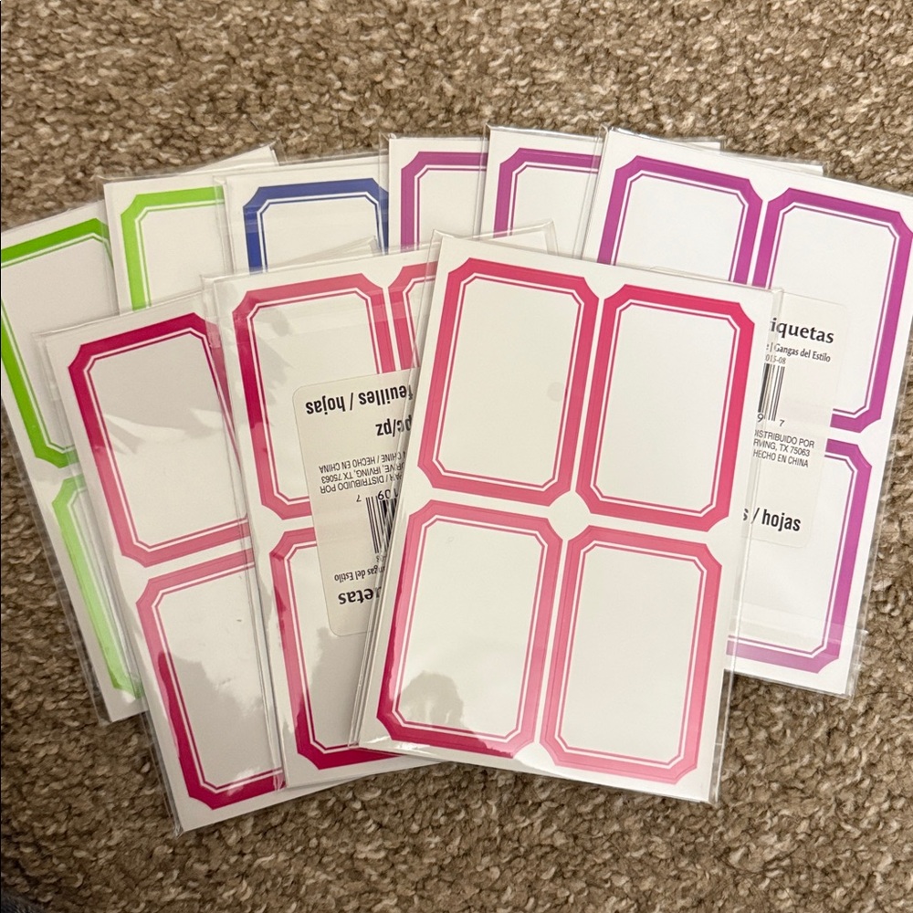 Colorful Label Sticker Set - Picture 6 of 8